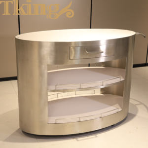 Özel lüks benzersiz Catering depolama otel tekerlekler ile servis arabası sepeti depolama arabası servis arabası - Product Image 3