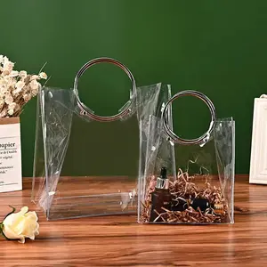 Borsa in PVC Shopping Tote rotonda borsa di plastica di dimensioni personalizzate