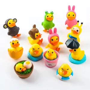 OEM giocattoli elettrici personalizzati <span class=keywords><strong>Action</strong></span> <span class=keywords><strong>Figure</strong></span> bella anatra gialla musicale per bambini giocattoli PVC plastica Unisex animali - Product Image 6