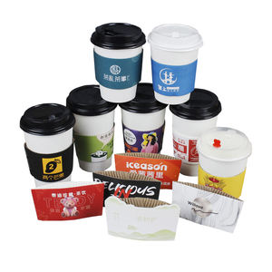 Perfectware Papier Mouw Custom Wegwerp Koffie Cup Mouwen Hittebestendig Cup Mouwen Afdrukken - Product Image 4