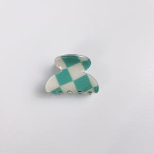 CANYUAN-pinzas acrílicas para el pelo de bebé, personalizadas, pequeñas, coloridas, a la moda, minipinzas para el pelo a cuadros con Ajedrez para niña - Product Image 4