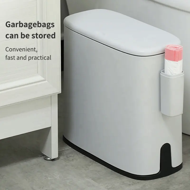 Leasylife ถังขยะในครัวเรือน,ถังขยะช่องแคบสำหรับใช้ในห้องน้ำห้องนั่งเล่นการจำแนกห้องนอน