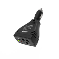 Mini convertisseur de tension DC 12V vers 220V AC, onde sinusoïdale modifiée, convertisseur de puissance de voiture 75W, chargeur de voiture