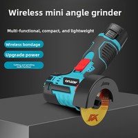 Mini-meuleuse d'angle sans fil 12V 3 pouces, moteur à balais, batterie au lithium, avec 2 batteries et chargeur pour la découpe et le polissage