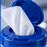 Lingettes industrielles OEM ODM à marque privée, en boîte compacte, avec conception personnalisée, taille et nombre de lingettes au choix