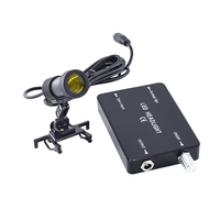 Loupe médicale de laboratoire dentaire, lampe frontale 5W avec clip pour lunettes, loupe dentaire avec lumière jaune, outils de dentisterie