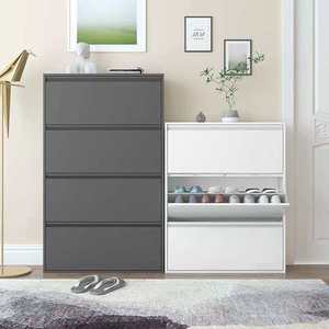 Modern Metal <b>Shoe</b> <b>Rack</b> With 4 Drawers Space Saving Entryway <b>Storage</b> Cabinet For Home Furniture Minimalist Design - Product Image 1