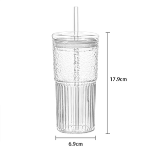 Vaso de jugo de plástico irrompible reutilizable de 600ml con logotipo personalizado con pajita y tapa Taza para beber jugo para fiestas y eventos - Product Image 6