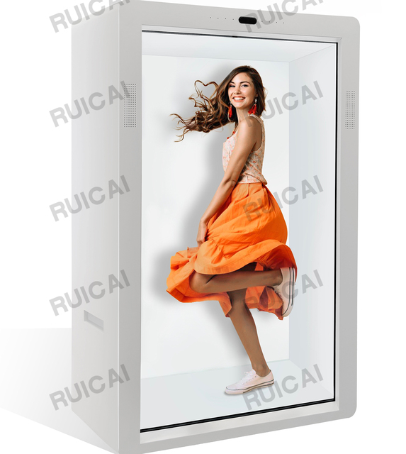 New 86 Inch 3d Indoor Led Holographic Monitor Transparent Lcd Display Box Video Screen for Advertisement  3D Hologram Display