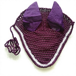Voile anti-mouches pour chevaux avec protège-oreilles, personnalisable, design haut de gamme, dernière conception, taille unique, fabricant de filets anti-mouches pour chevaux, Riding House Kanpur Inde - Product Image 3