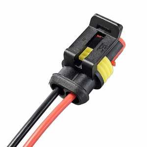 Connecteur de voiture étanche à 2 broches mâle 16AWG pour faisceau de câbles électriques automobiles 282080-1 - Product Image 2