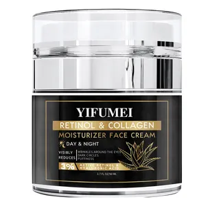 Private Label Vegan Brightening firming skin care lightening Moisturizer Anti Aging Wrinkles Remover face Collagen Retinol Cream