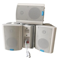 Haut-parleur réseau IP mural professionnel 2.0 canaux intégré IP/SIP/VOIP/WIFI avec amplificateur de puissance intégré en plastique