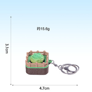 Juguete de botón impreso en 3D, mini colgante de verdura, botón para bolso, colgante antiestrés - Product Image 4