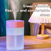 Humidificateur ultrasonique USB grande capacité 1600 ml, double buse de pulvérisation, autonomie 12h, veilleuse 7 couleurs, diffuseur d'arômes pour chambre et bébé