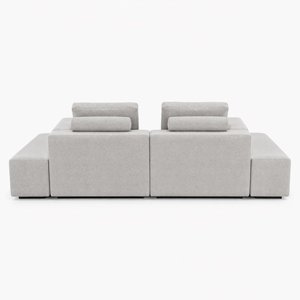 Sofá Compacto de Tela JM de 3 Plazas 3420x1600x710mm |   Uso en Salas de Estar de Apartamentos Pequeños |   Venta al por mayor - Product Image 2