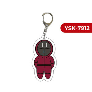 Llavero de Squid Game YSK-7912 con Diseño de Personajes en PVC - Product Image 1