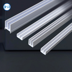 Estrusioni in plastica personalizzate produttore di dimensioni porta <span class=keywords><strong>scorrevole</strong></span> pista in <span class=keywords><strong>PVC</strong></span> ABS PP PE porta <span class=keywords><strong>scorrevole</strong></span> in plastica pista e guide - Product Image 4