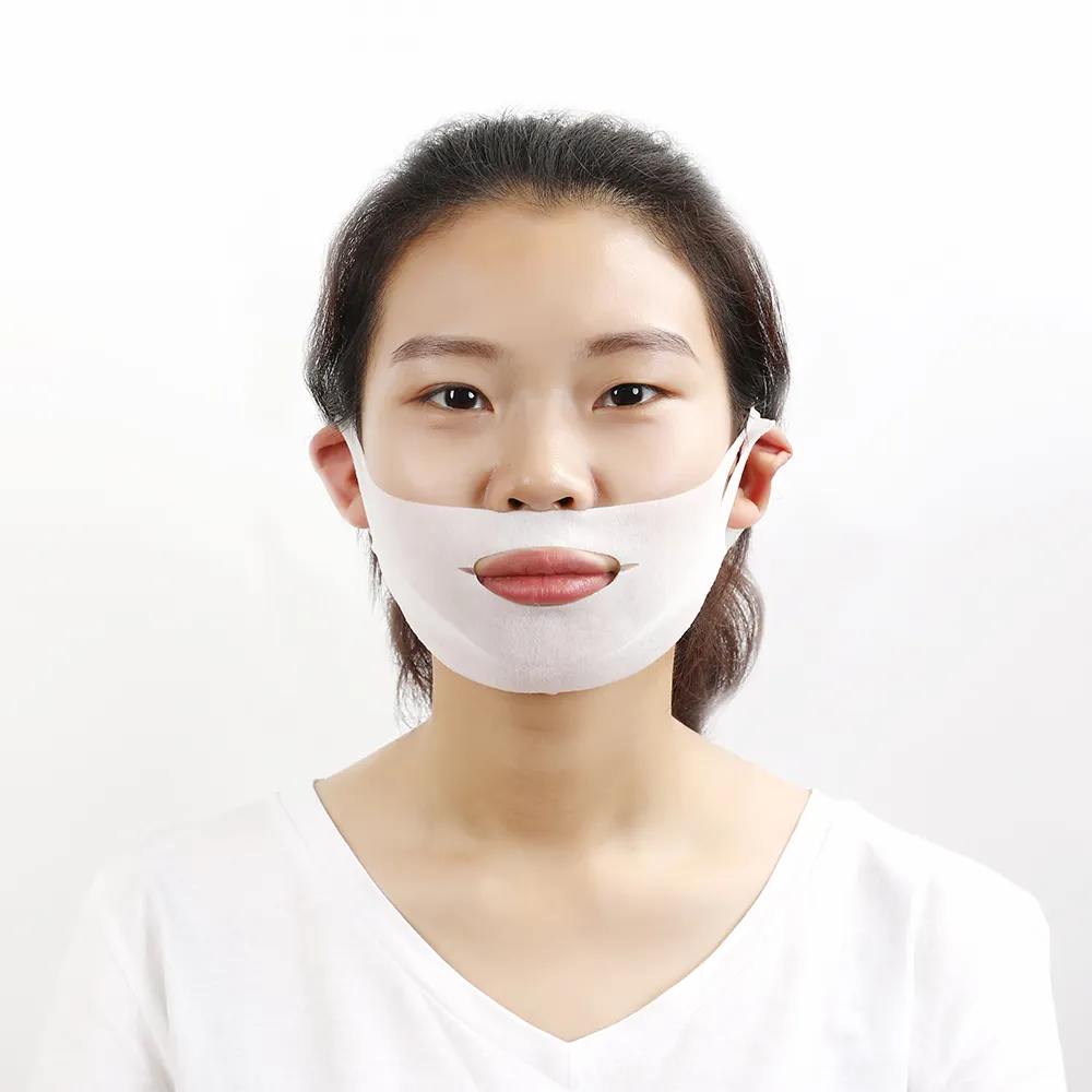 Venta al por mayor popular grano orgánico arrugas V línea cara mentón hoja de elevación máscara de elevación cara