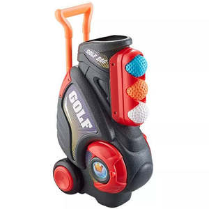 Ensemble de clubs de golf en plastique pour enfants KSF pour jouer en extérieur et en intérieur - Kit de jeu de simulation de jardin avec <span class=keywords><strong>chariot</strong></span> à dos - Product Image 2