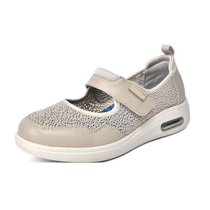 รองเท้าผู้หญิงไซส์ใหญ่ สวมใส่สบาย พื้นรองเท้าแบบมีช่องระบายอากาศ รองเท้าสำหรับผู้ป่วยเบาหวาน รองเท้าสำหรับคนท้อง รองเท้าสำหรับผู้มีปัญหาหัวแม่เท้าเอียง รองเท้าสำหรับผู้ที่มีอาการบวมน้ำ - Product Image 5