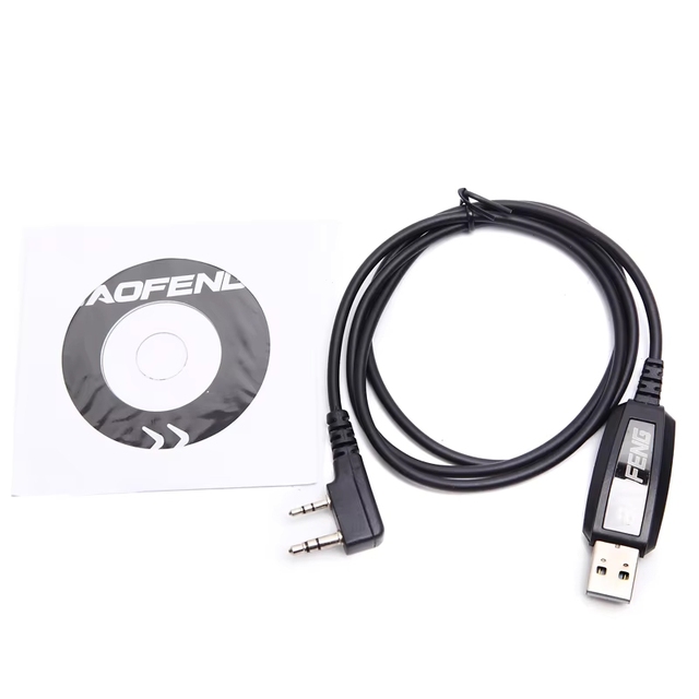 Baofeng Factory Programming Cable with Braid Shielding and PVC Jacket for Mobile Two Way Radio USB