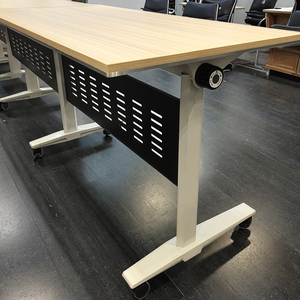 Bàn văn phòng có thể gập lại có thể điều chỉnh bàn hội nghị Gỗ Hiện Đại trường đào tạo phiên thương mại sử dụng bàn văn phòng mô-đun - Product Image 2