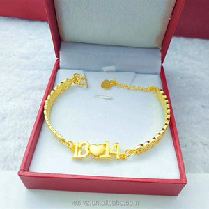 Dubai Jewelry <span class=keywords><strong>Euro</strong></span> 1314 BraceletgoldBracelet plaqué <span class=keywords><strong>or</strong></span> plaqué <span class=keywords><strong>or</strong></span> Cadeau pour petite amie - Product Image 5