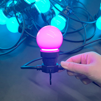 Boule de Noël 3D LED Extérieure, Lumière de Boule de Noël 3D, Ampoule LED 3D Pixel, Décoration Personnalisée, Guirlandes Lumineuses