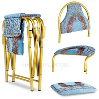 Chaise de prière pliante en métal rembourrée pour personnes âgées, avec porte mobile en tissu, pour mosquée, prière, mobilier de salon - Vente en gros