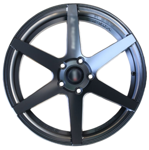 Nouveau OEM Unique cinq rayons <span class=keywords><strong>17</strong></span> <span class=keywords><strong>pouces</strong></span> roue en alliage d'aluminium noir mat pour Honda pour <span class=keywords><strong>BMW</strong></span> série <span class=keywords><strong>1</strong></span> 5x10 0/114.3 PCD 15/33mm roues de voiture - Product Image 3