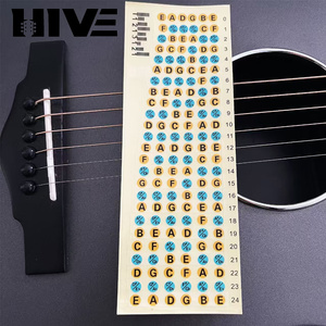 สติ๊กเกอร์ติดกีตาร์ HIVE สำหรับกีตาร์โปร่งและกีตาร์ไฟฟ้า 24 เฟรต พร้อมสติ๊กเกอร์โน้ตสำหรับเฟรตบอร์ด - Product Image 6