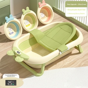 Baignoire pliable pour bébé Summer Infants, grande taille, utilisation à domicile, design de dessin animé, peut être utilisée pour s'asseoir ou s'allonger, 0-12 mois - Product Image 6