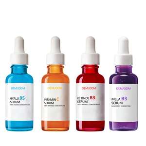 Su misura 30ML Anti-invecchiamento viso per essenza vitamina B3 acido ialuronico <span class=keywords><strong>B5</strong></span> C12 Aloe Vera vitamina C idratante per la cura della pelle siero - Product Image 6