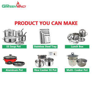 Machine de fabrication d'ustensiles de cuisine en acier inoxydable <span class=keywords><strong>Davinci</strong></span> One Stop Solution machine à perlage hydraulique pour ustensiles de cuisine - Product Image 3
