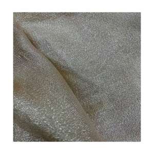 Tissu en mousseline métallique fine et légère Ou <span class=keywords><strong>Sha</strong></span>, 100% polyester, brillant et lumineux - Product Image 5