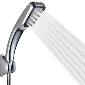 Rectangle Pressurized <b>Shower</b> Head 300 Hole Plating <b>Portable</b> Eco Friendly <b>Shower</b> Set - Product Image 1