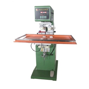 Impresora de almohadilla semiautomática de dos colores en perfecto estado para la impresión de paneles, conos de altavoces, tubos y placas en industrias agrícolas. - Product Image 3