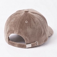 Casquette de baseball personnalisée en tissu peau de pêche, logo gothique brodé en 3D de qualité supérieure, structurée, 5 panneaux, style A-frame, snapback, vente en gros