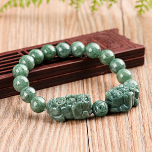 Bracelet en jadéite naturelle authentique Pixiu, bijoux pour femmes, vente en gros de jade, design original SL116 - Product Image 3