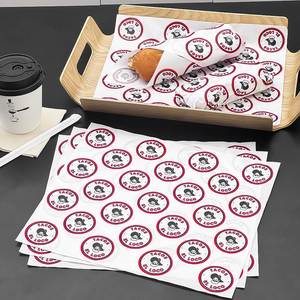 Custom Eco-Friendly Waterproof <b>Biodegradable</b> Greaseproof Food Grade Wrapping <b>Paper</b> for Chicken Sandwich Restaurant Taco Use - Product Image 3