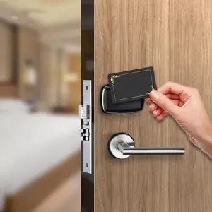 Chave rfid para fechaduras de hotel, chave eletrônica sem fio com sensor para cartão de hotel