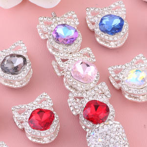 2025 Venta caliente amor completo Rhinestone cristal corazón cuentas para bolígrafos DIY joyería teléfono cadenas pluma accesorios de cuentas - Product Image 5