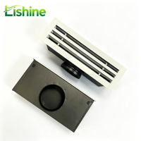 Grille de ventilation moderne en alliage d'aluminium et plastique durable, diffuseur linéaire à fentes pour le contrôle du flux d'air, installation facile, conception à 3 fentes pour