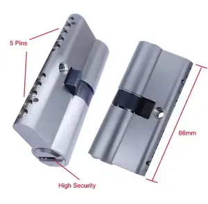 Serratura porta cilindro con chiave da 66mm a 5 Pin di sicurezza in ottone cilindro di sicurezza prezzo di fabbrica