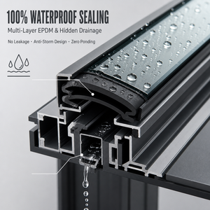 Finestra da Tetto Elettrica Motorizzata con Vetro Basso Emissivo a Doppio Vetro Certificata CE <span class=keywords><strong>per</strong></span> Veranda e Patio - Product Image 2