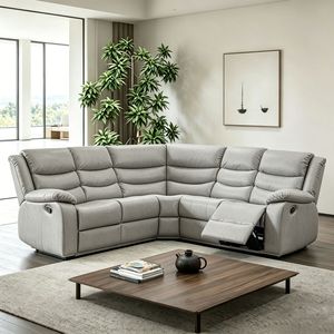 Sofá Esquinero Reclinable en Forma de L, Modelo Frank, Profesional y Manual, Mueble para Sala de Estar, Ideal para Áreas de Recepción de Clubes - Product Image 3