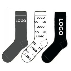 Calzini Jacquard personalizzati di alta qualità Unisex cotone Casual ricamo sportivo con Logo primavera stagione polsino posizionato Logo - Product Image 1