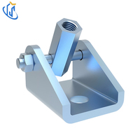 Connecteur de base de support sismique en acier au carbone électrogalvanisé robuste pour tuyau, support anti-oscillation, fileté M10/M12