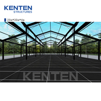 KENTEN Salle de réception préfabriquée extérieure, grande tente d'atrium pour événements de mariage avec vue panoramique, tente personnalisée imperméable pour 300 personnes